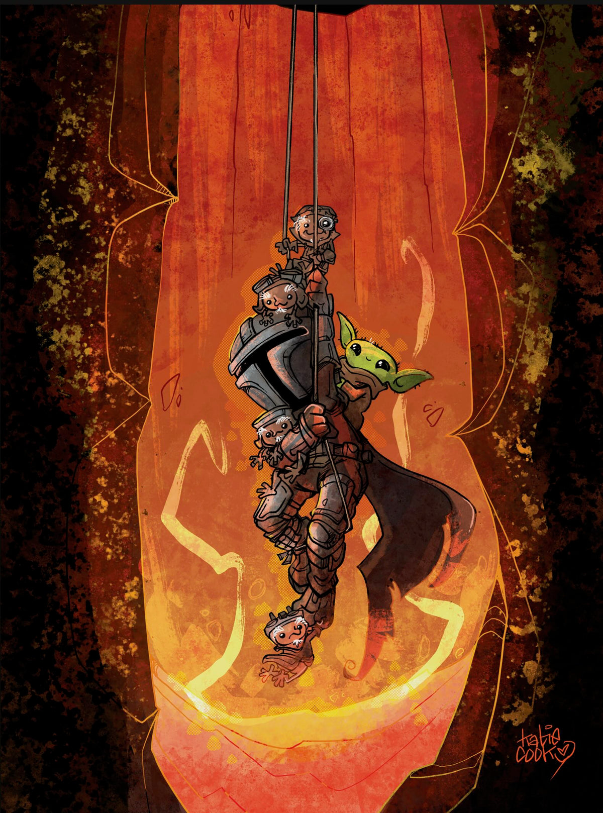 Star Wars: The Mandalorian and Grogu - Danger in the Dark #1 Virgin - Katie Cook
