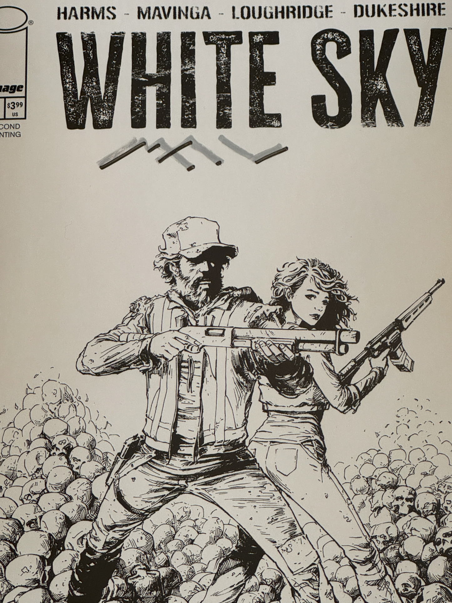 WHITE SKY #1 2nd Print - JP Mavinga - SIGNED