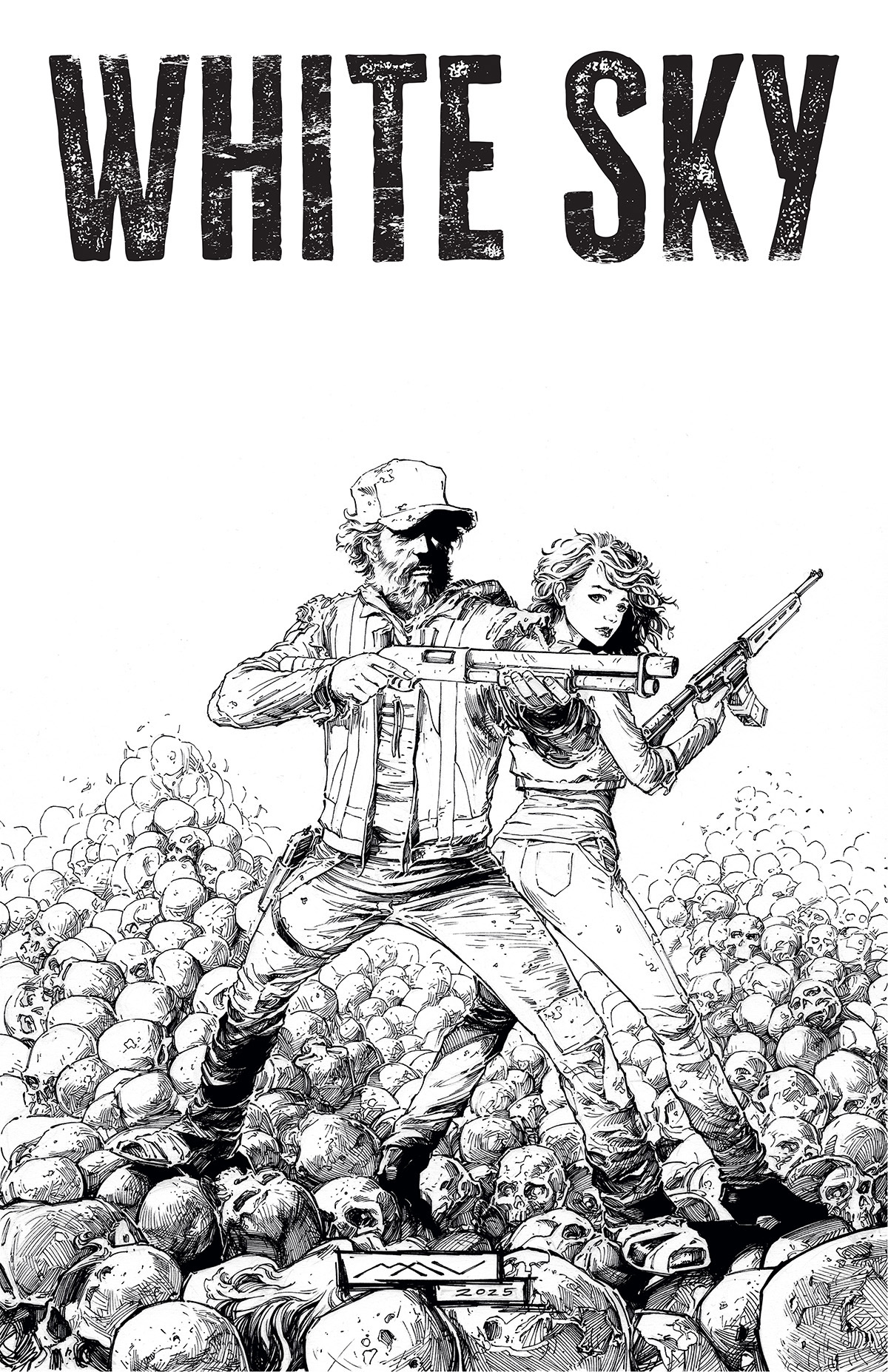 WHITE SKY #1 2nd Print - Trade Dress - B&W - Jean Paul Mavinga