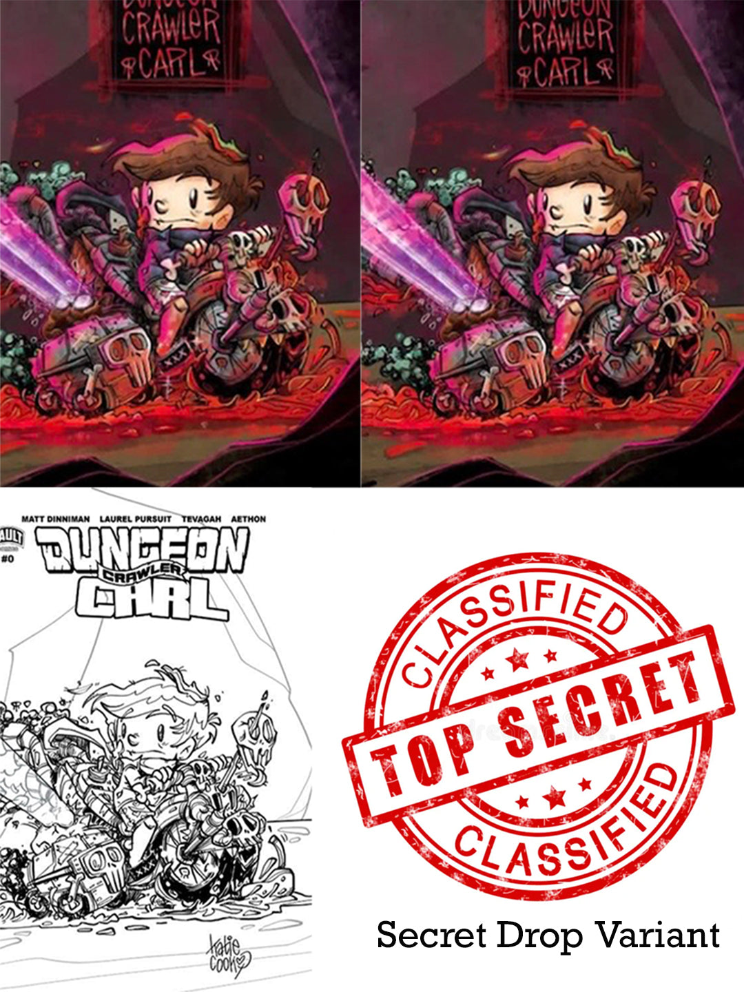 Dungeon Crawler Carl Special Edition #0 4-Book SET NYCC Wraparound Variant