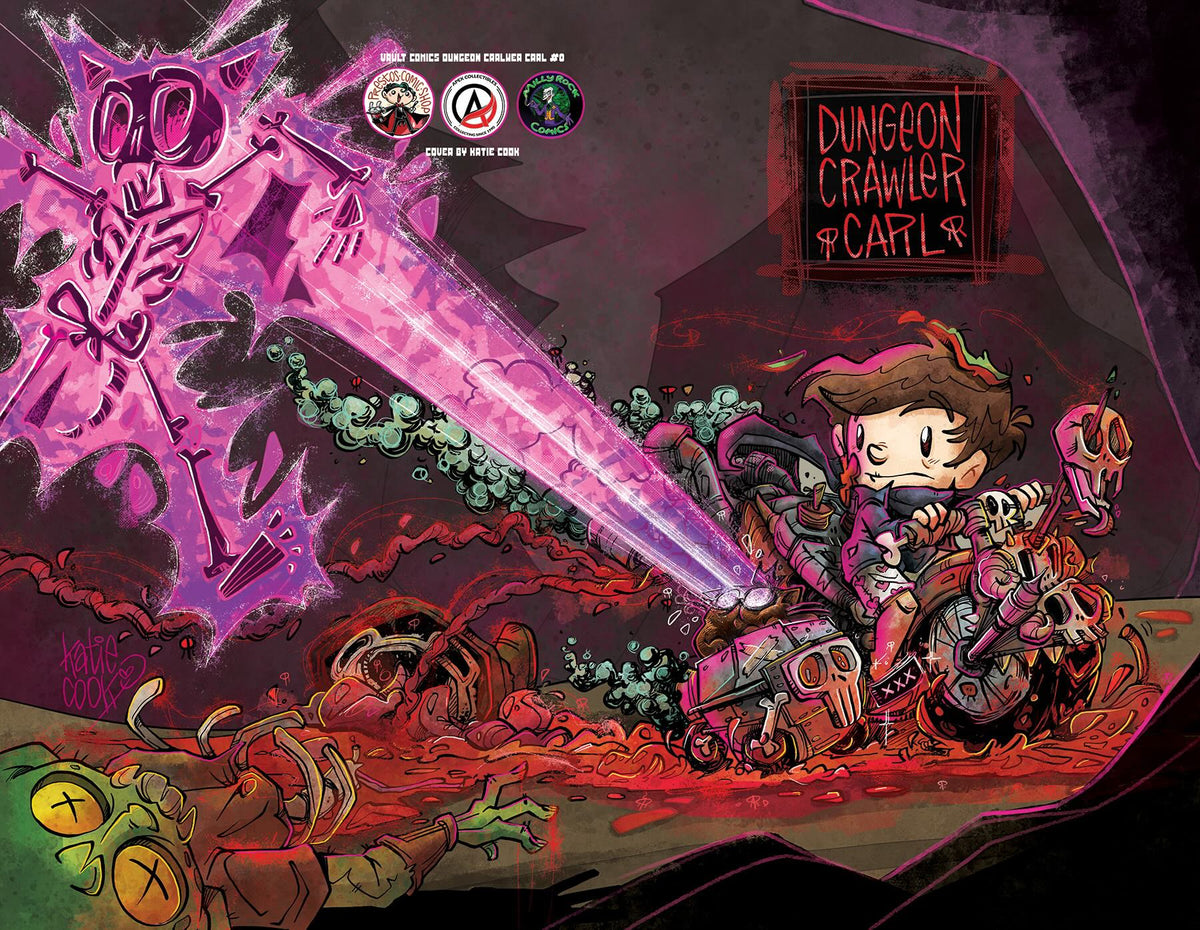 Dungeon Crawler Carl SE #0 2nd Print Paper Color NYCC Wraparound variant - Katie Cook