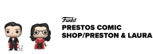Prestos Comic Shop Preston & Laura Funko Pop