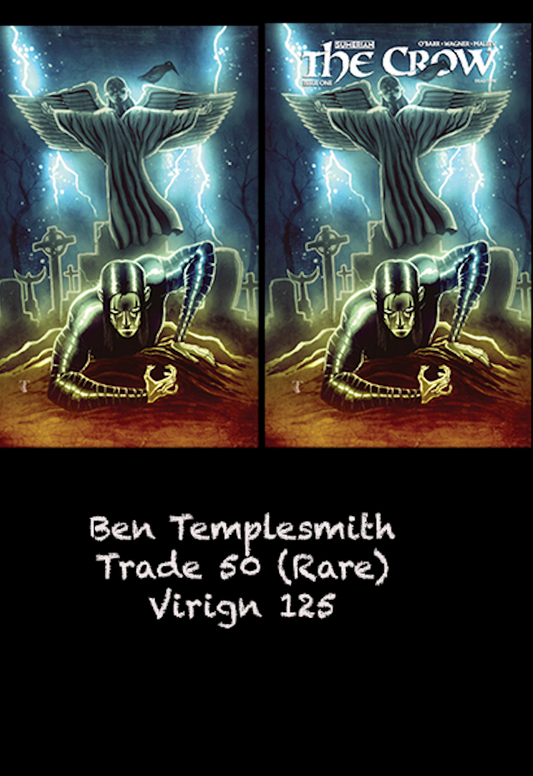 The Crow Dead Time #1 Trade Dress & Virgin Set - Ben Templesmith - PRESALE