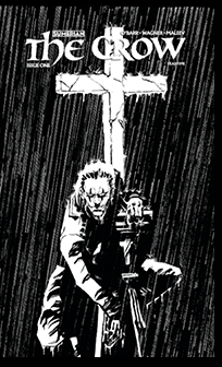 The Crow Dead Time #1 B&W Trade Dress - Matthew Waite - PRESALE