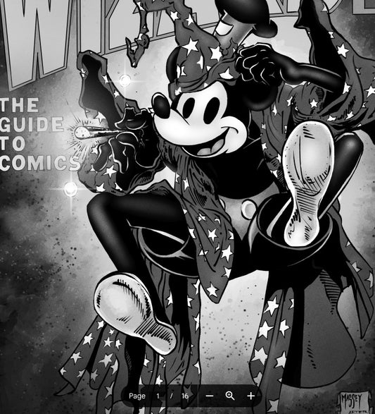 TW Massey Artist Sketchbook Steamboat Willie B&W PRESALE